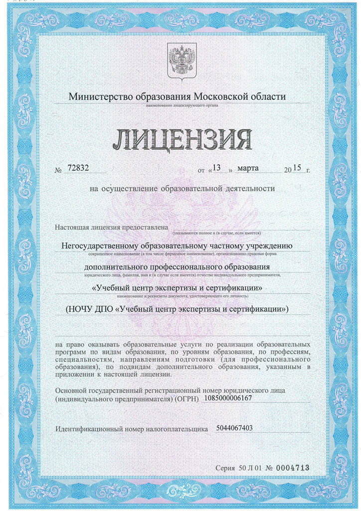 Лицензия